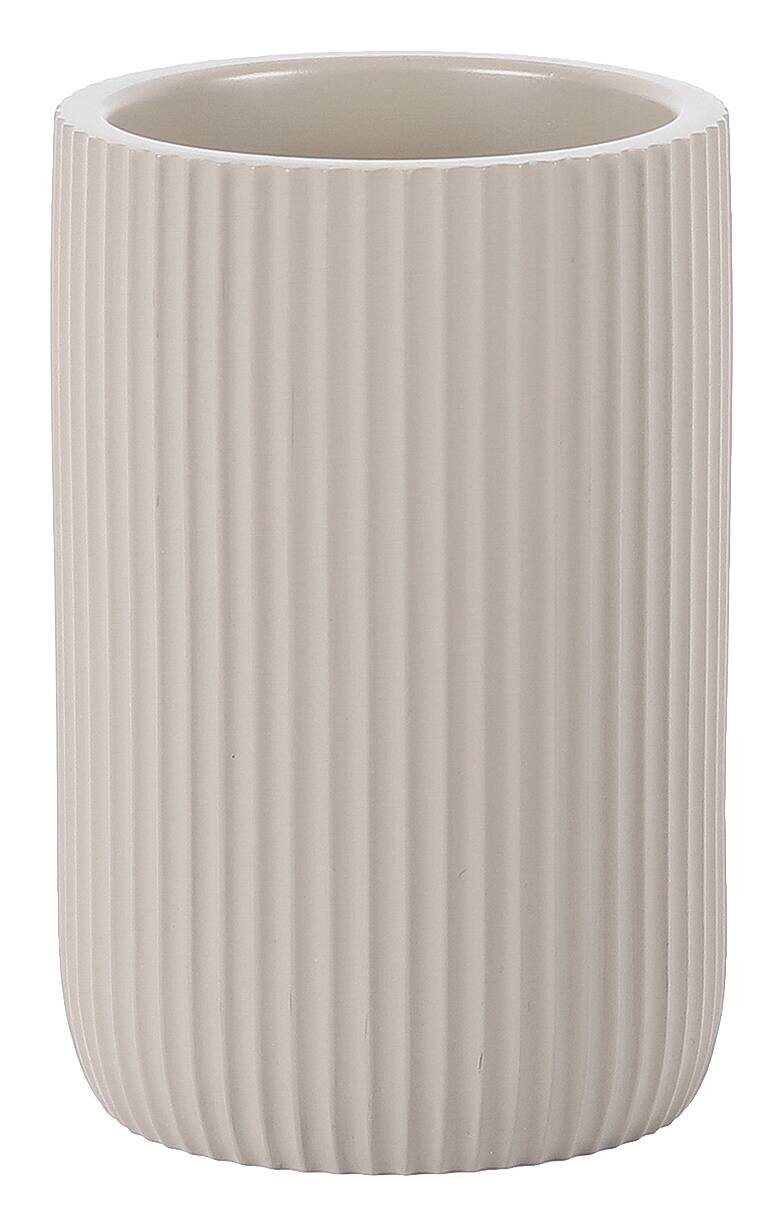 Zahnputzbecher Samos sand Polyresin