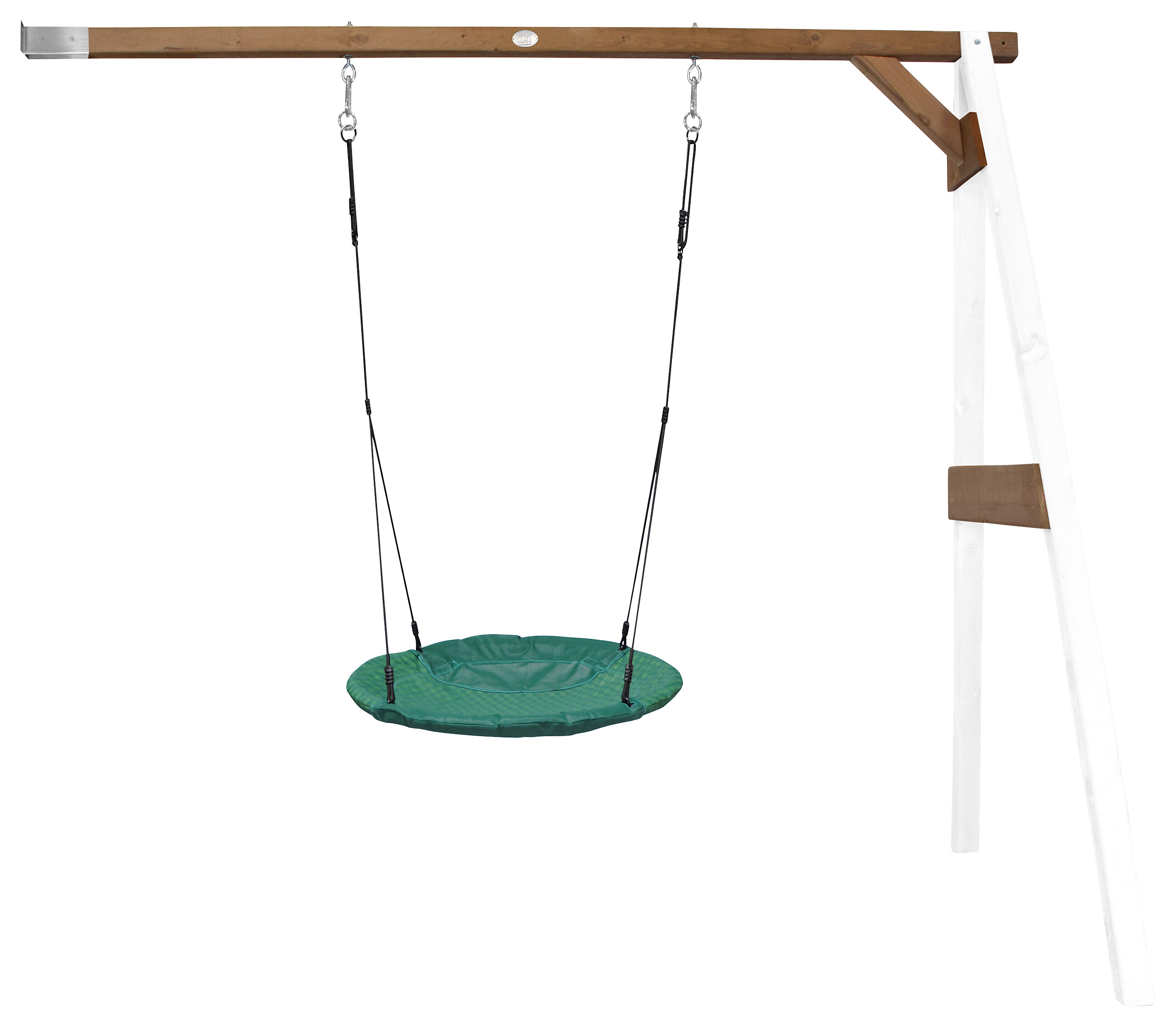 AXI Nest-Anbauschaukel Summer weiß B/H/L/D: ca. 244x207x160x100 cm