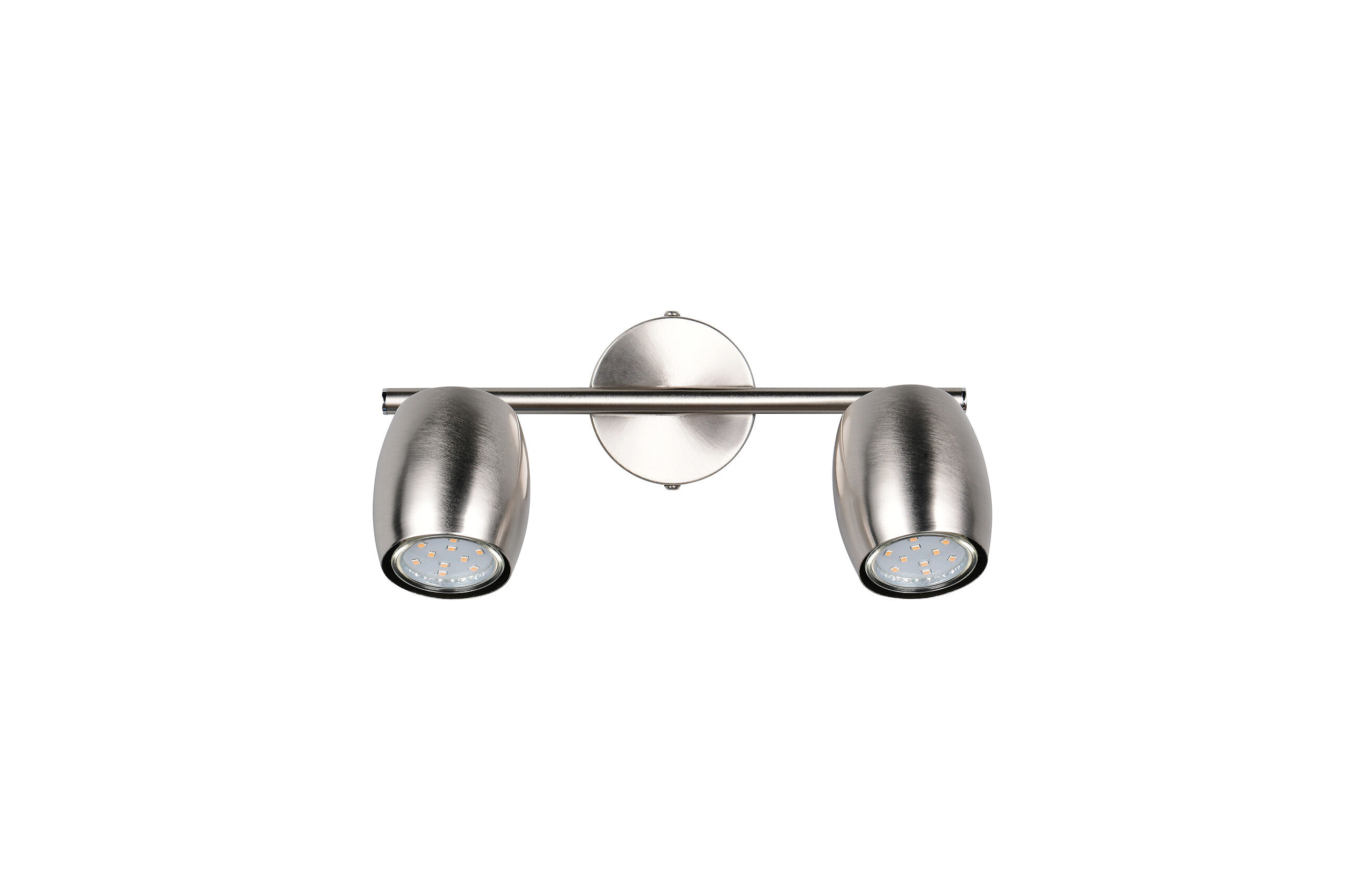 Reality Leuchten Spots Nancy nickel matt Metall B/H/L: ca. 27,5x15,5x8 cm GU10 2 Brennstellen