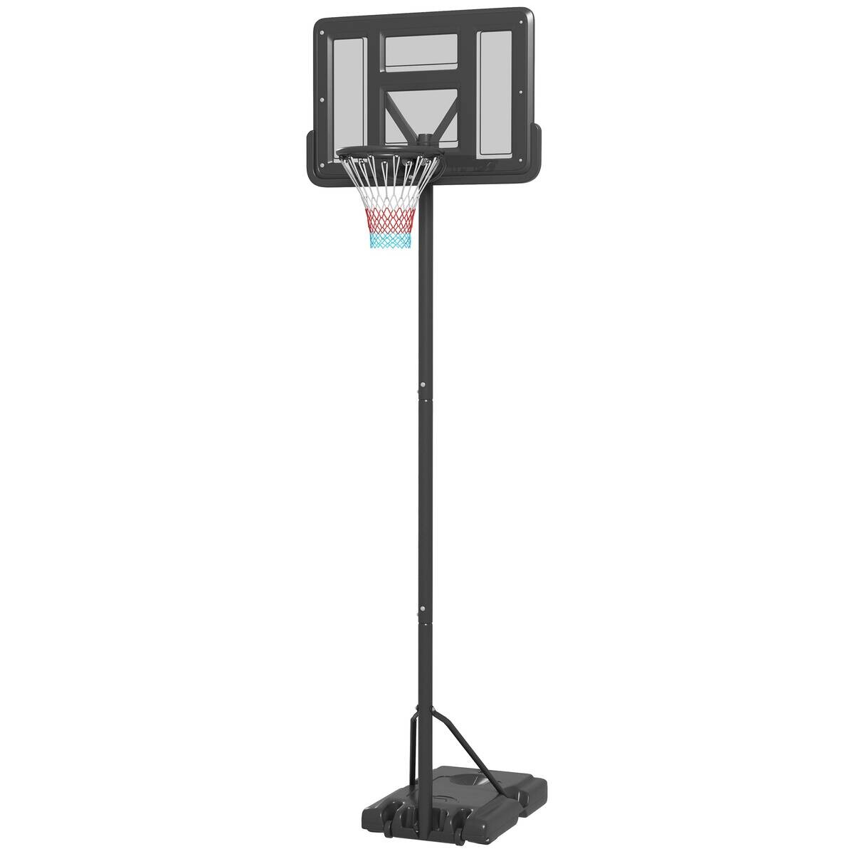 SPORTNOW Basketballkorb schwarz B/H/L: ca. 60x90x370 cm