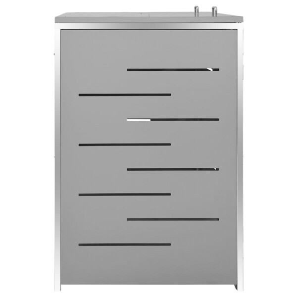 vidaXL Mülltonnenbox grau