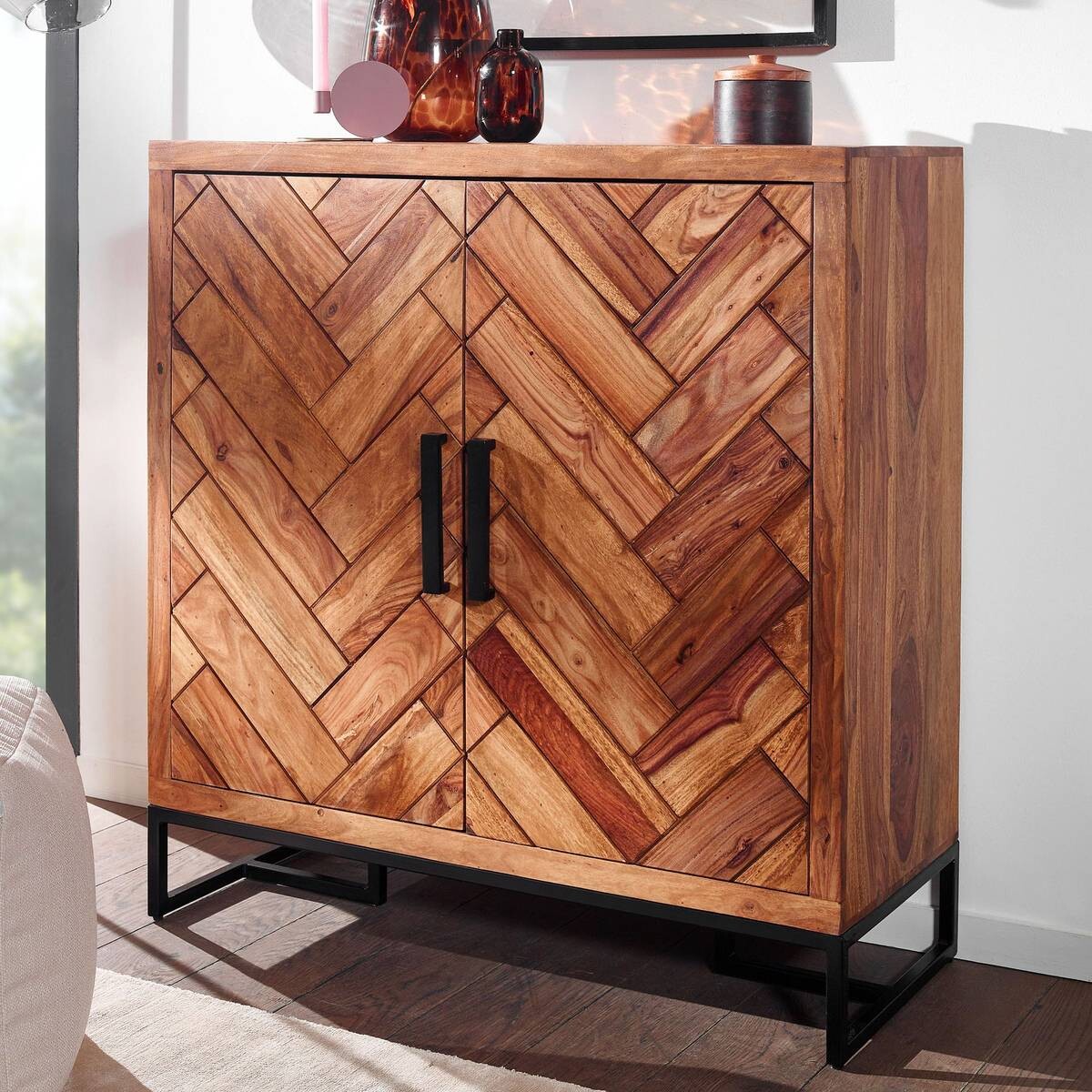 Schuhschrank rosenholz Nachbildung B/H/T: ca. 40x105x100 cm