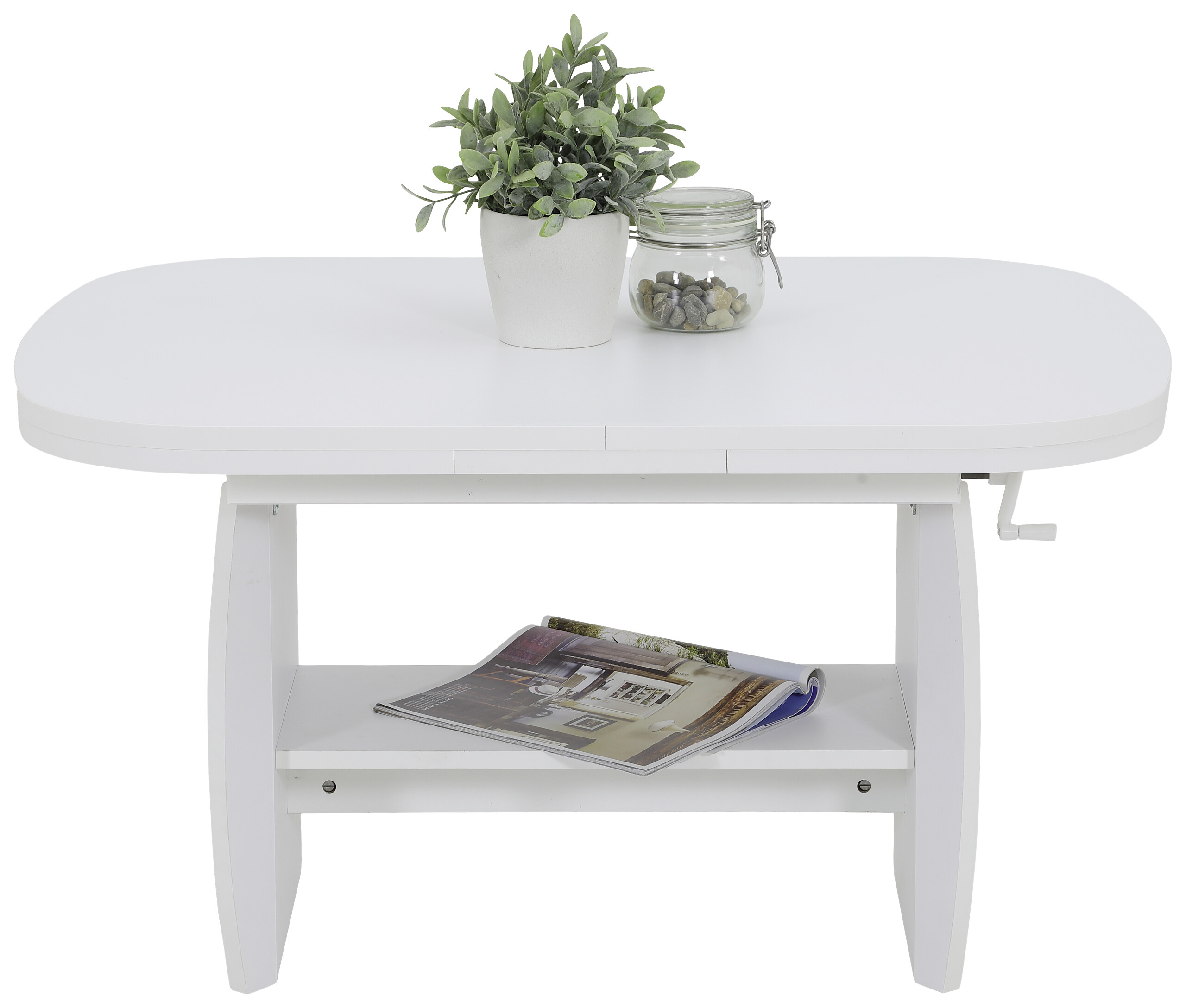 Hela Couchtisch Michael III weiß Holz B/H/T: ca. 142x62x68 cm