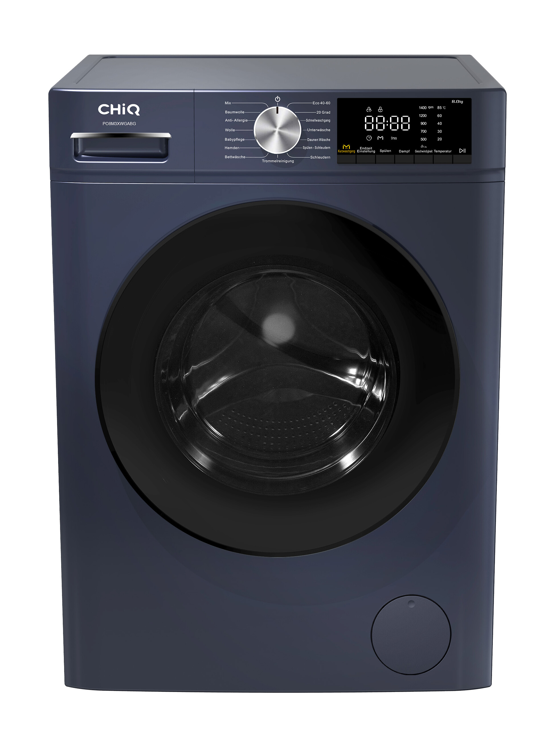CHiQ Waschmaschine PO8M3XWGABG blau B/H/L: ca. 60x85x53 cm ca. 8 kg