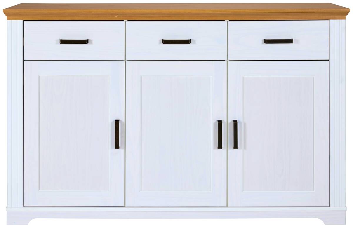 Kommode Maluno weiß lackiert B/H/L: ca. 48,3x103,8x166,4 cm