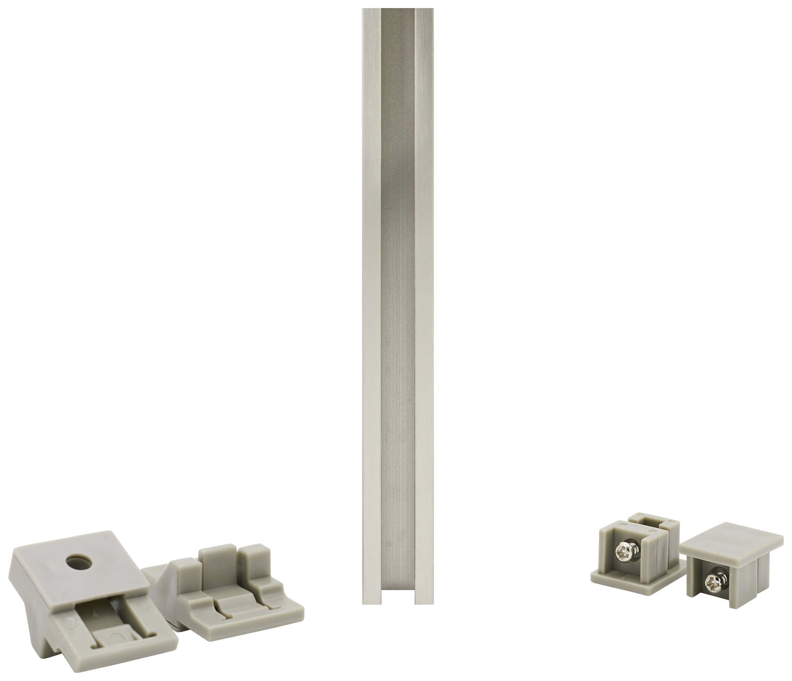 ondeco Gardinenschiene smart Edelstahloptik Metall L: ca. 120 cm 1.0 Läufe ondeco Gardinenschiene smart Edelstahloptik Metall L: ca. 120 cm 1.0 Läufe