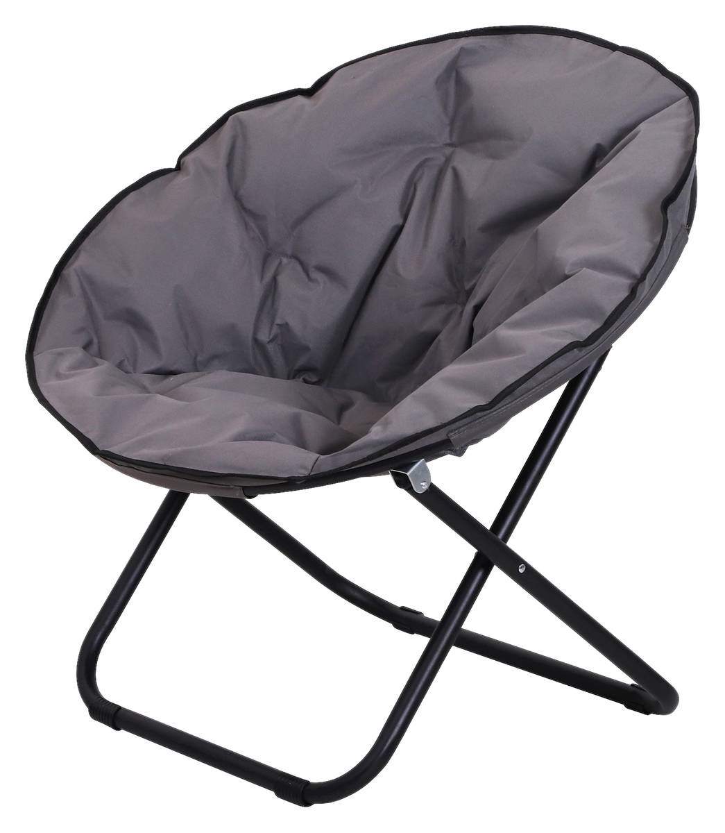 Outsunny Campingstuhl grau Polyester B/H/L: ca. 80x75x80 cm