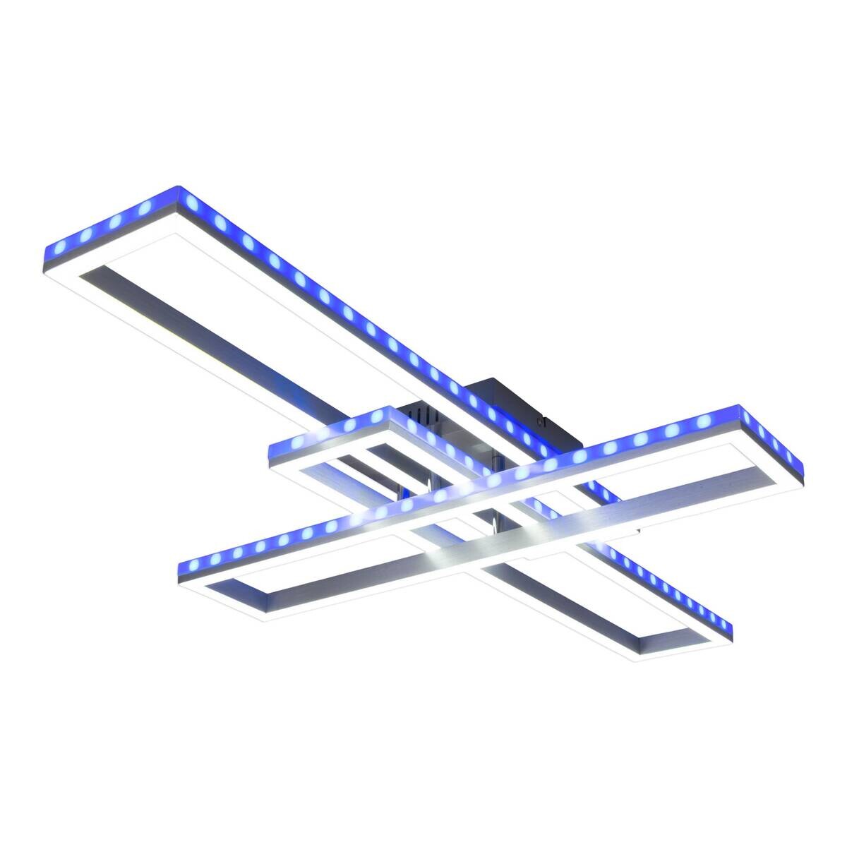 Näve Leuchten Deckenleuchte 1403060 Alu Kunststoff Metall B/H/T: ca. 60x11x95 cm null 6 Brennstellen