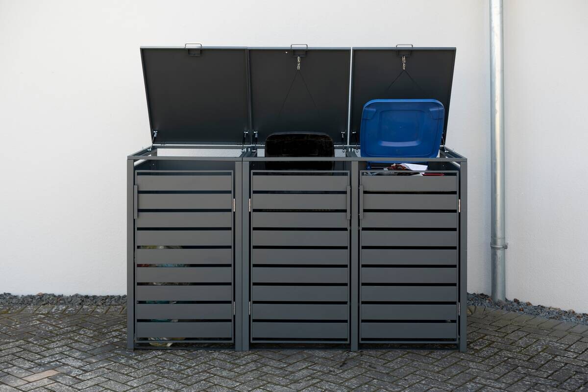 Westmann Mülltonnenbox3-fach Kubus