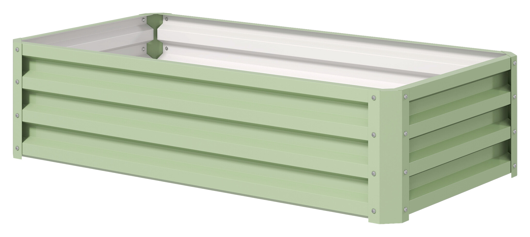 Outsunny Hochbeet grün Stahl B/H/L: ca. 60x30,5x120 cm