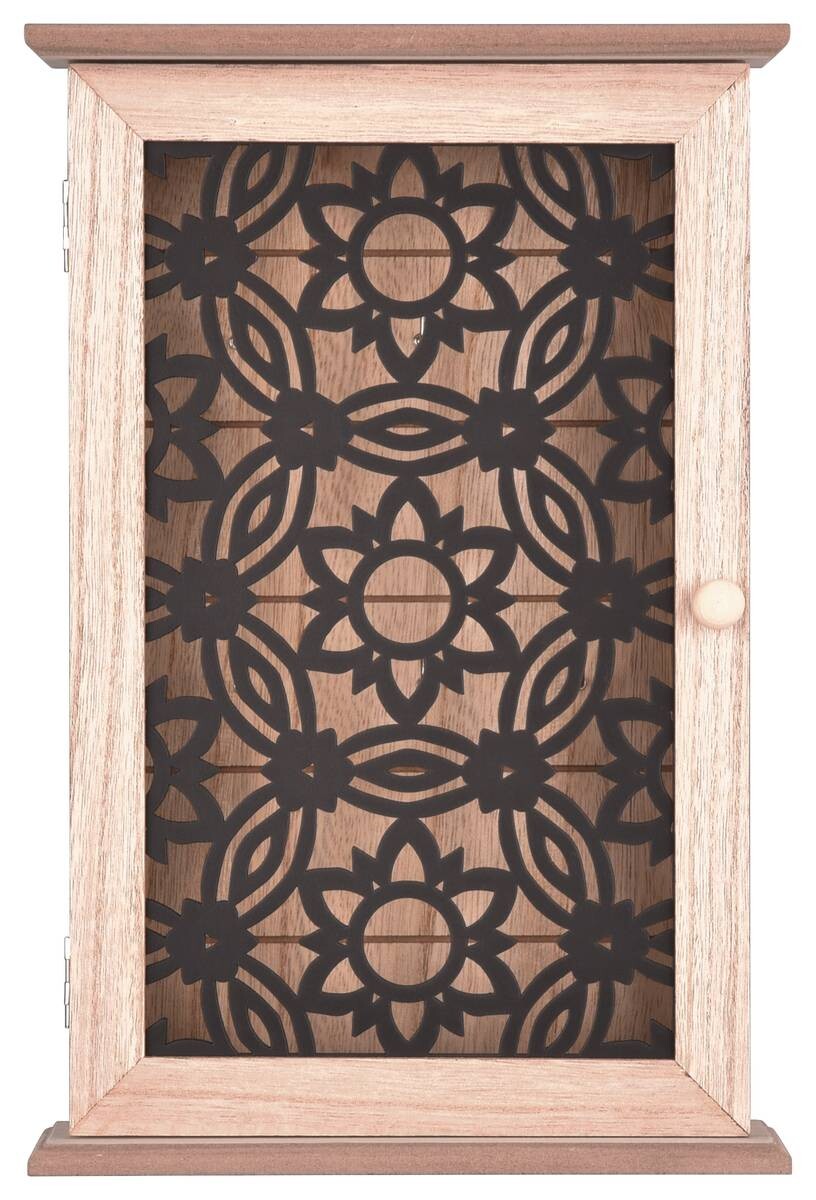 Schlüsselkasten Irena Eiche schwarz MDF B/H/T: ca. 20x30x7 cm