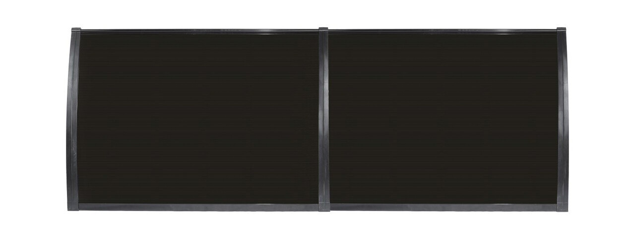 Brosplast Vordach Crocus schwarz B/H/L: ca. 240x23x80 cm