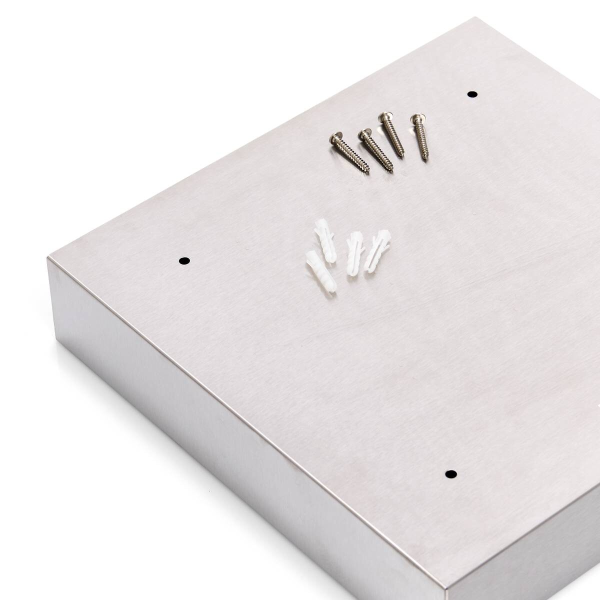 Zeller Schlüsselkasten Silbergrau Edelstahl B/H/L: ca. 6x30x30 cm