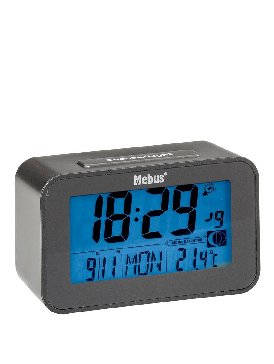 Mebus Wecker schwarz B/L: ca. 4,8x12 cm