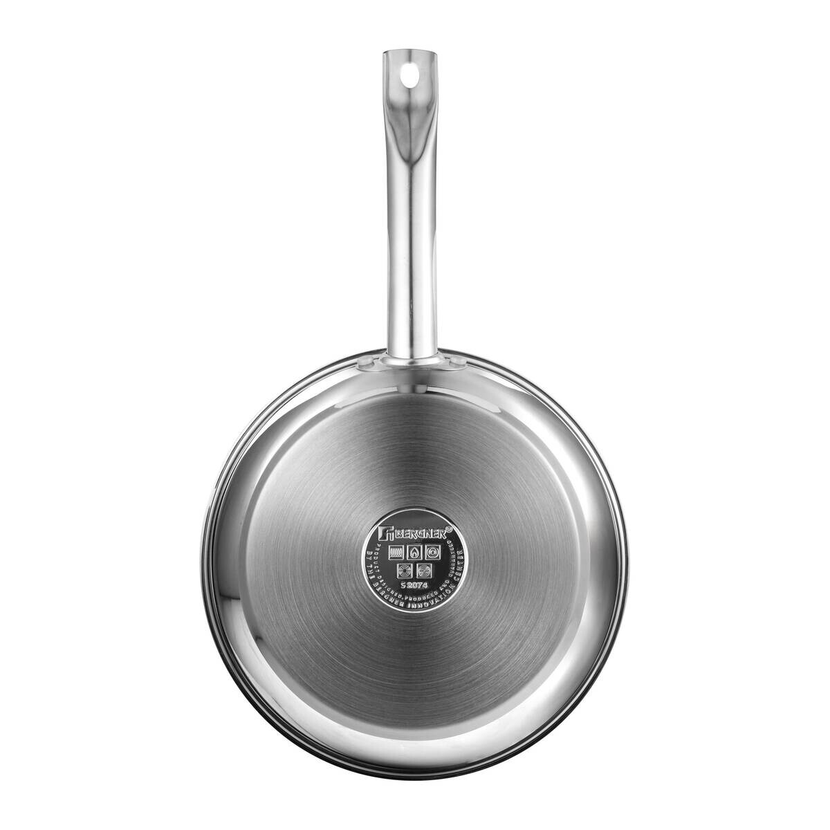 BERGNER Frypan-Set GOURMET silber Edelstahl B/H/L: ca. 26,5x16,3x48 cm