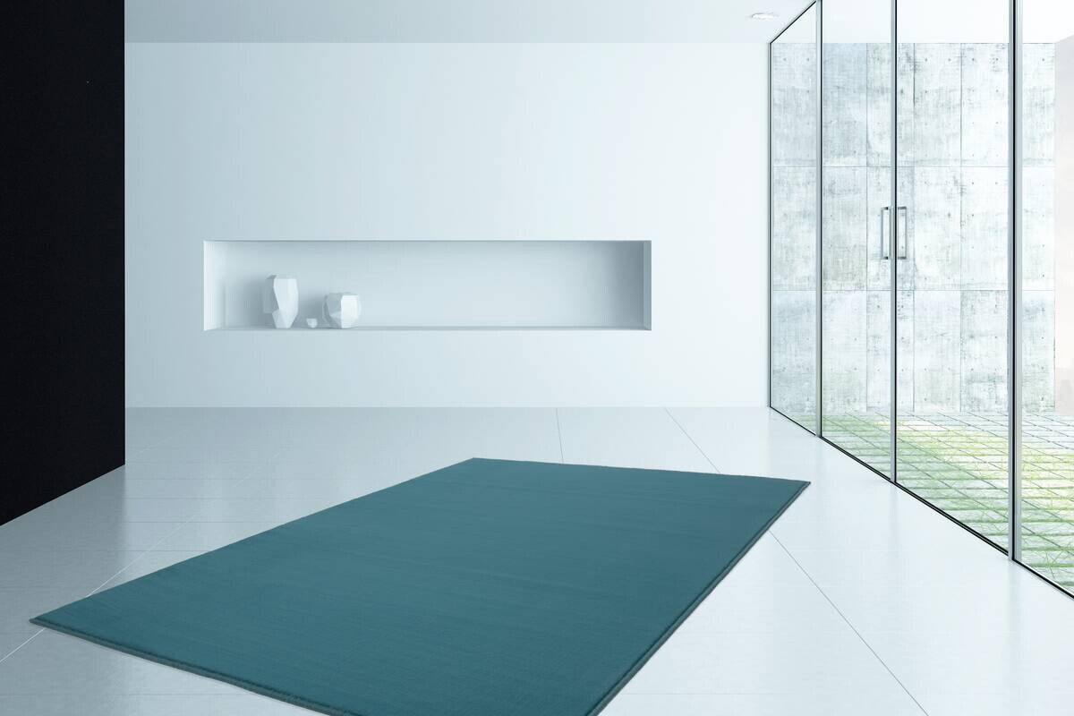 Kayoom Kurzflorteppich Passage 495 hellblau B/L: ca. 80x150 cm