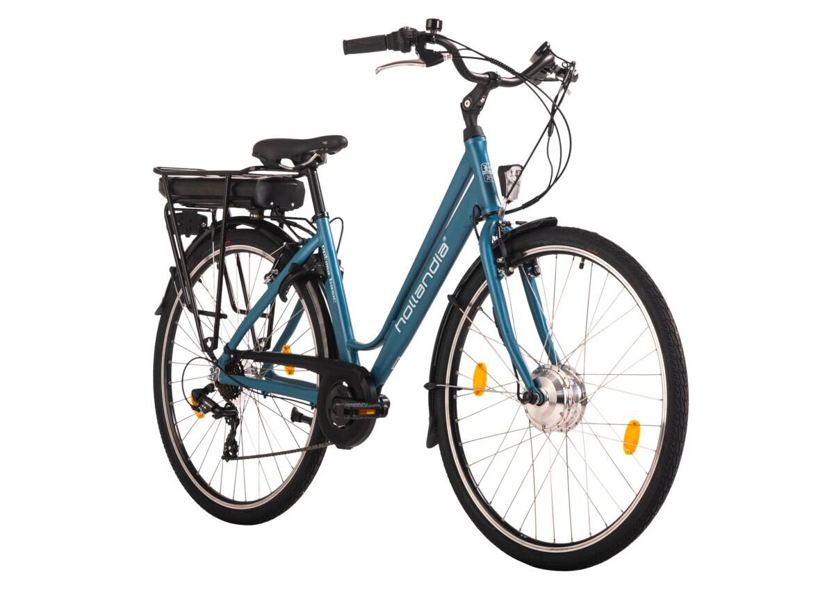 Hollandia City E-Bike Optima Basic KS188E 28 Zoll Rahmenhöhe 44 cm 7 Gänge türkis türkis ca. 250 W ca. 36 V ca. 28 Zoll