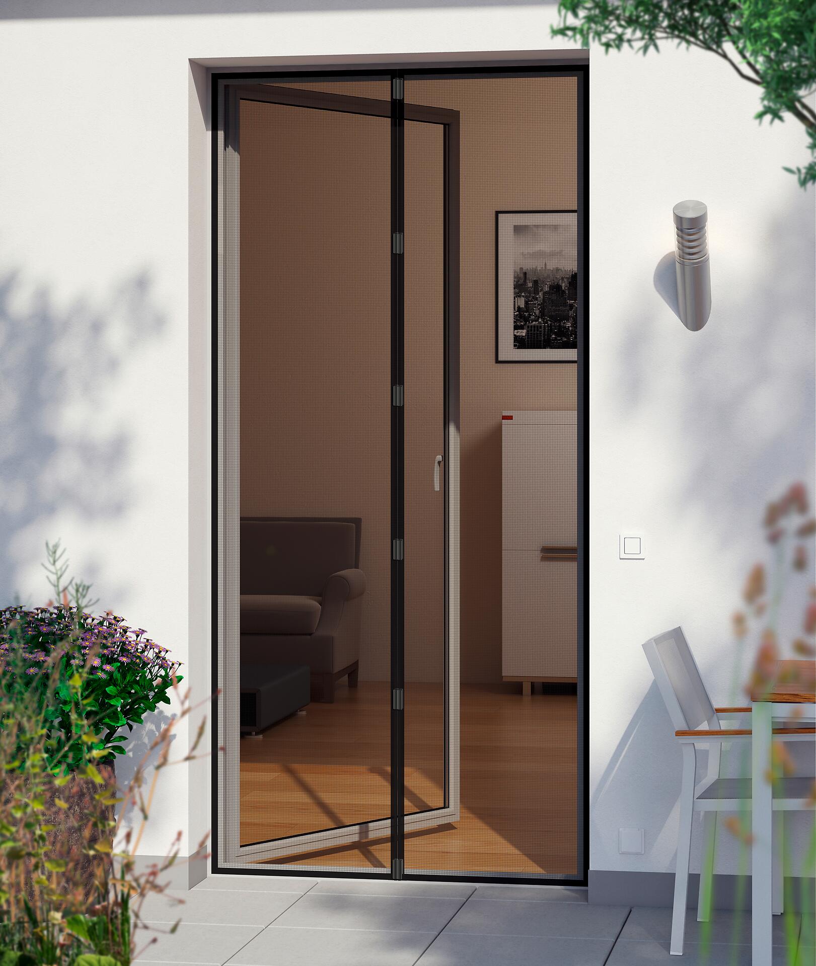 POCOline Fliegengitter schwarz H: ca. 220 cm