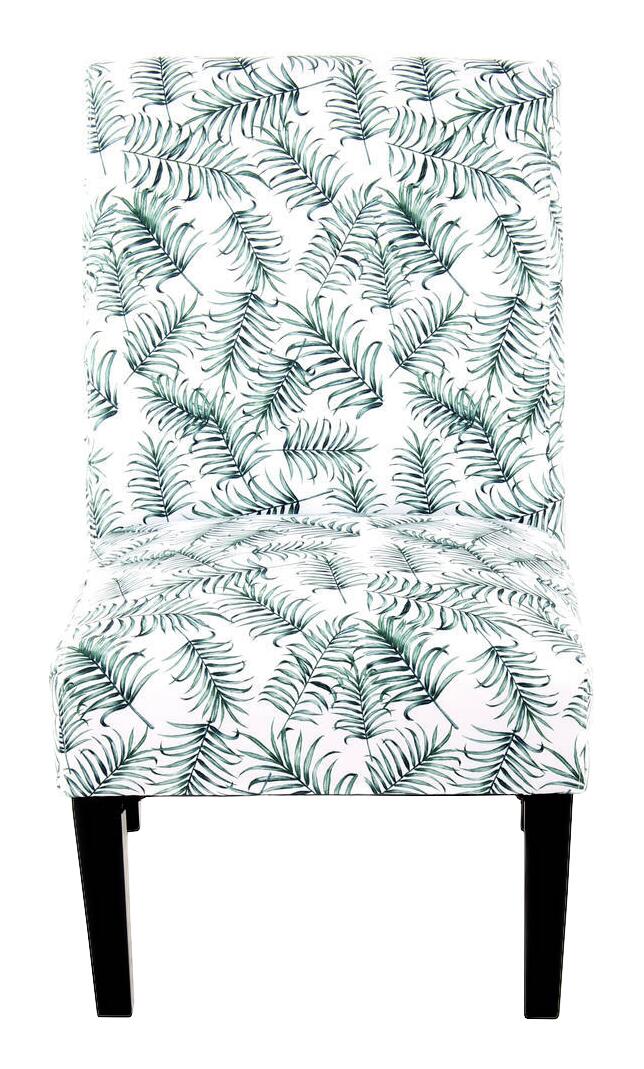 Stuhl Indira 100 weiß grün Microfaser Microfaser B/H/T: ca. 55x92x77 cm