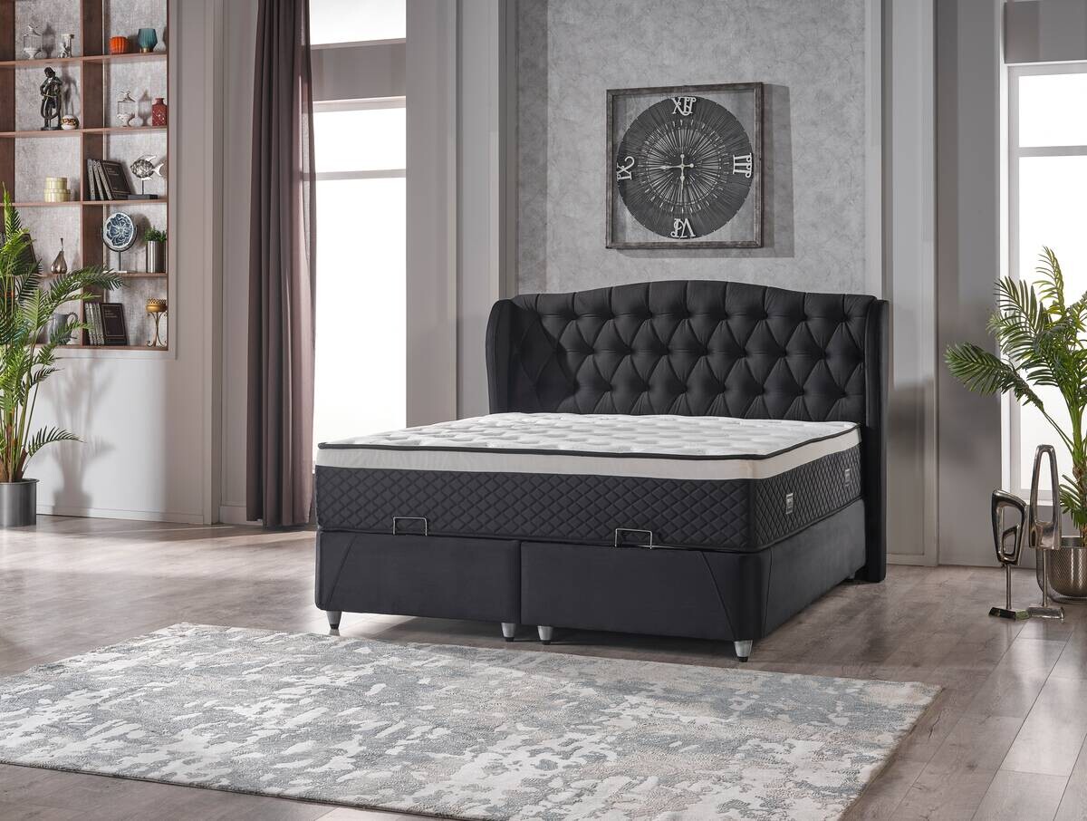 Polsterbett Adriatic schwarz Liegefläche B/L: ca. 180x200 cm