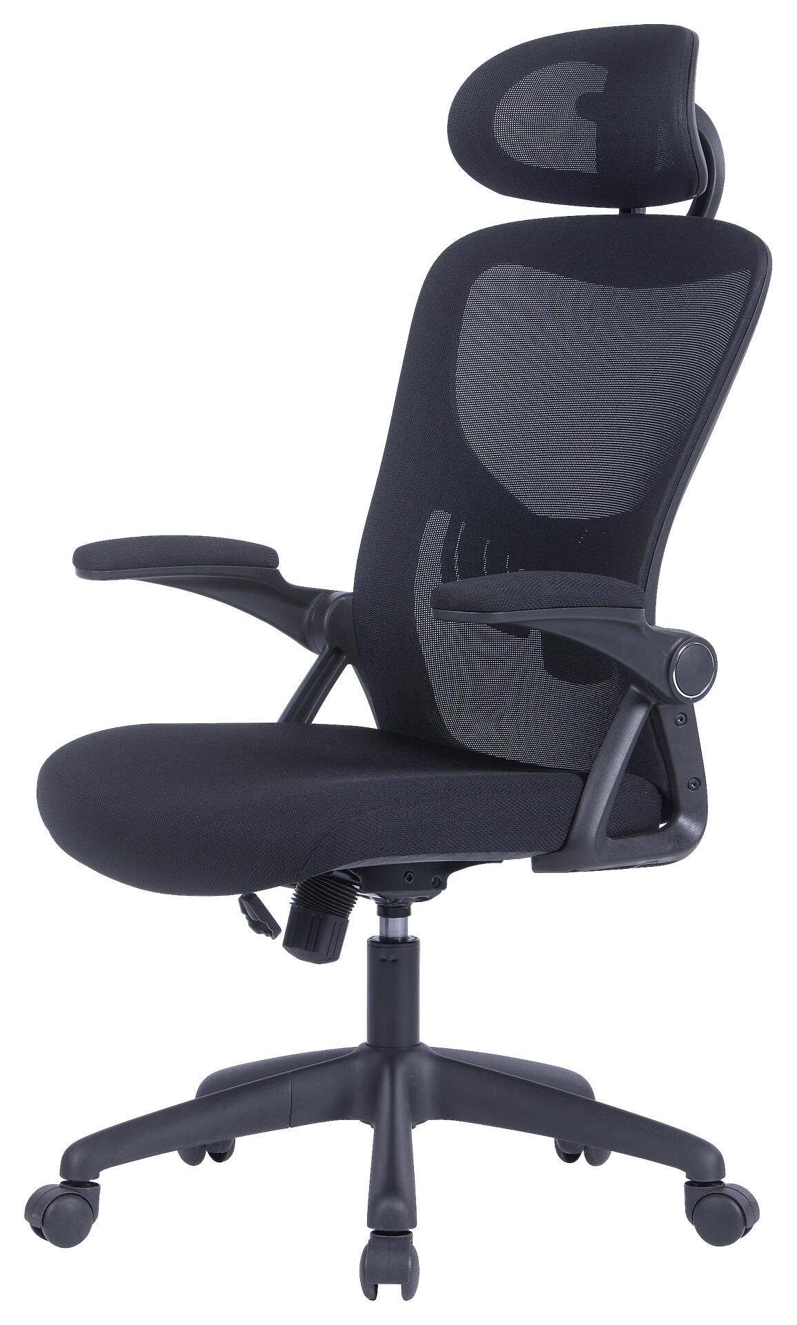 Chefsessel FLEX schwarz schwarz schwarz Webstoff Netzstoff Kunststoff