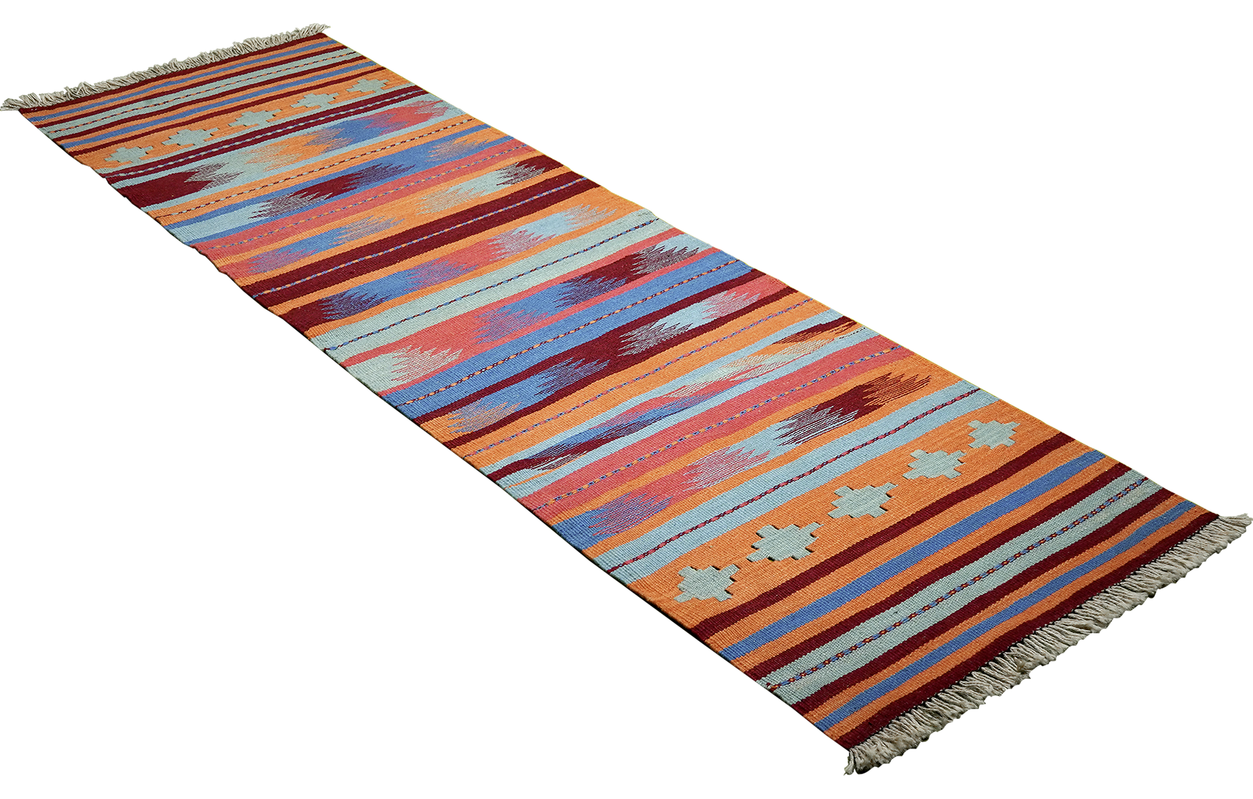 PersaTepp Teppich Kelim Gashgai bunt B/H/L: ca. 63x1x209 cm