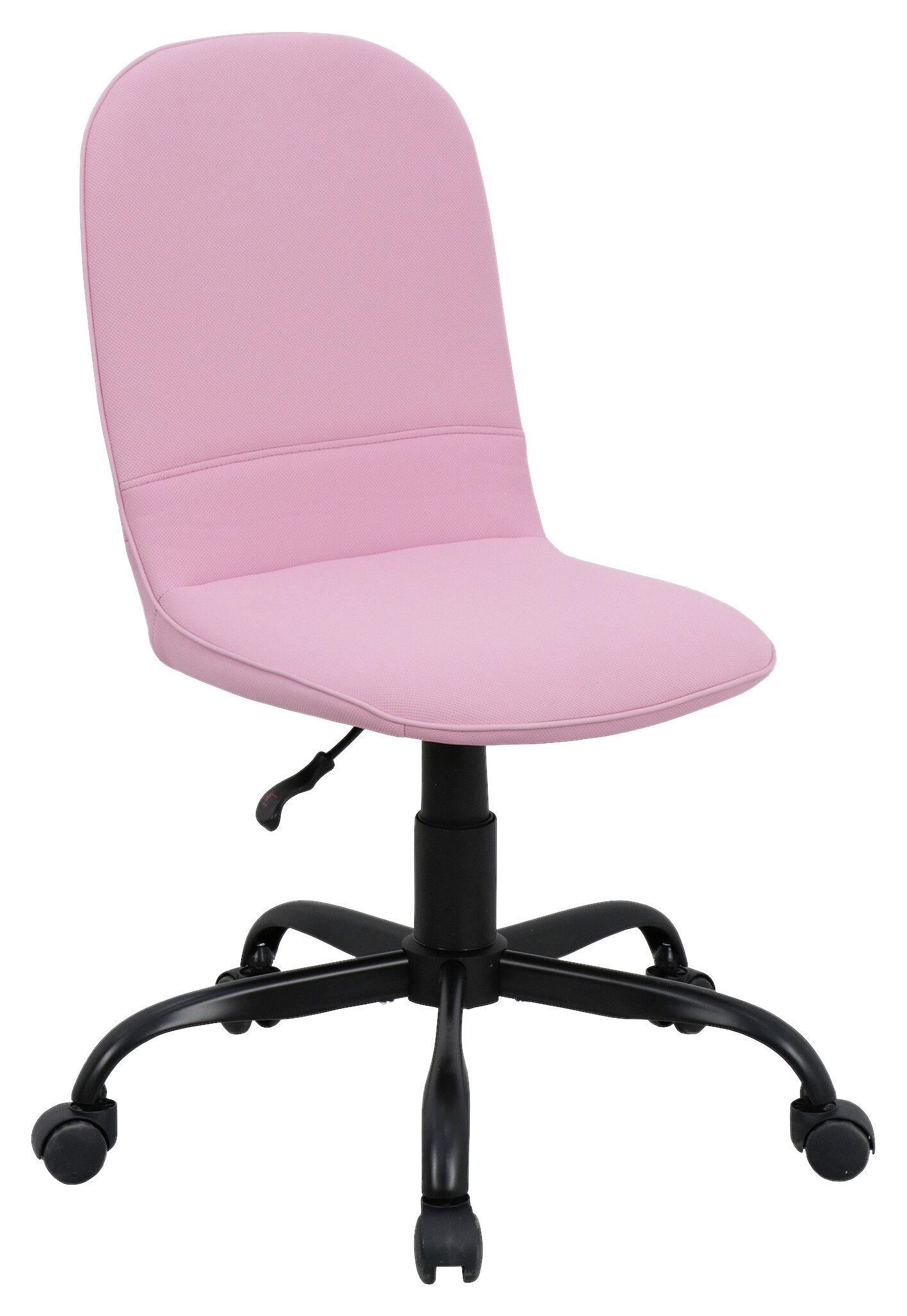 Drehstuhl TROLLY schwarz pink Metall Stoff