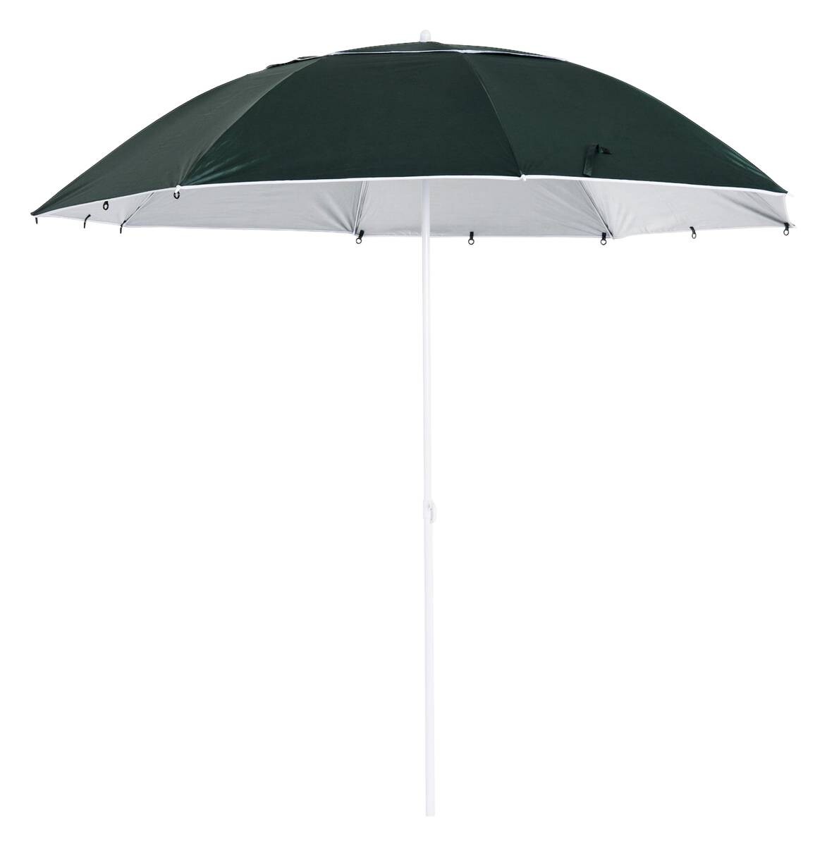 Outsunny Strandschirm-/Strandzelt 2in1 dunkelgrün Metall H/D: ca. 222x210 cm