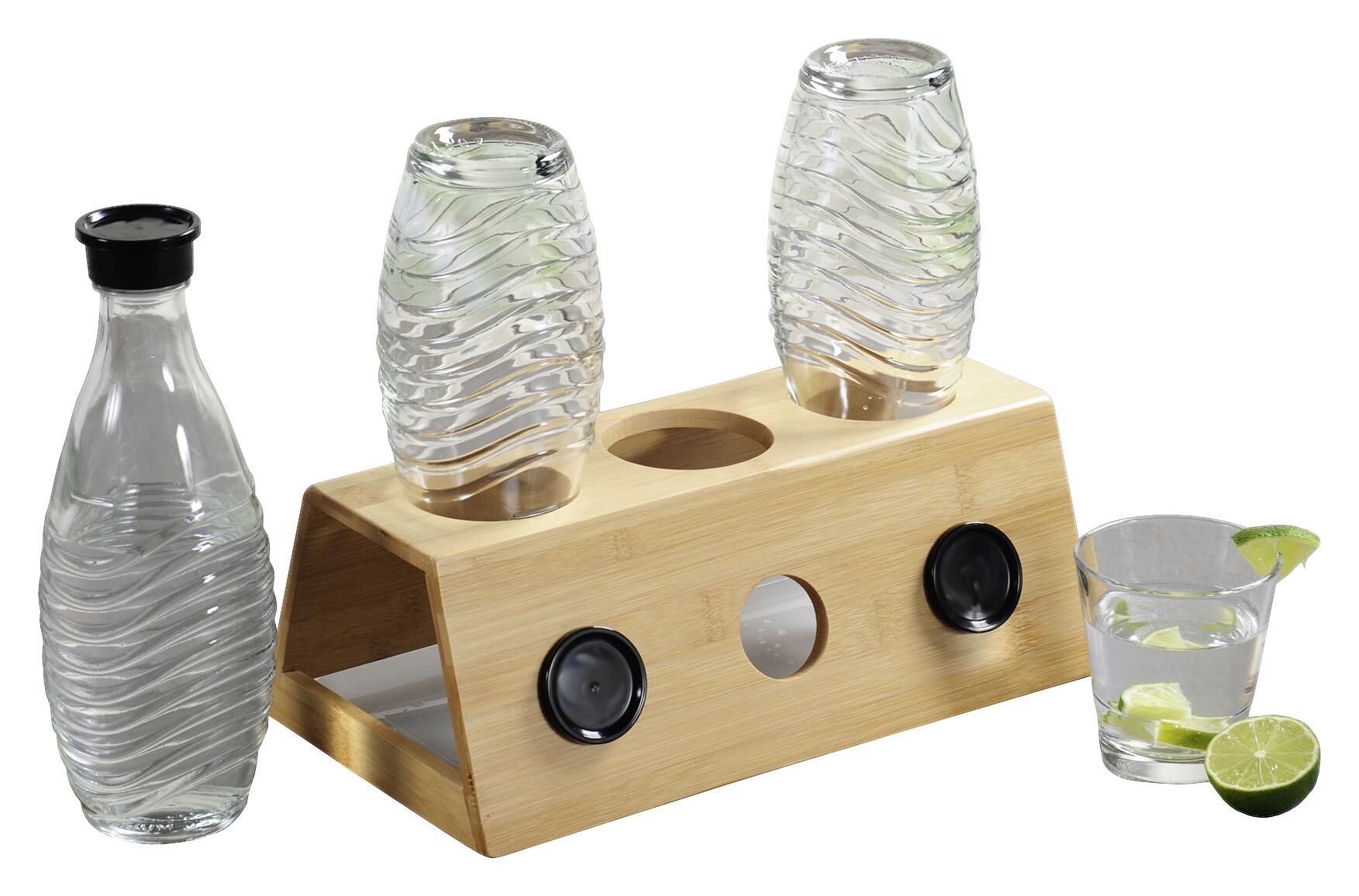 Kesper Flaschenhalter natur Bambus B/H/L: ca. 32x12x17,5 cm