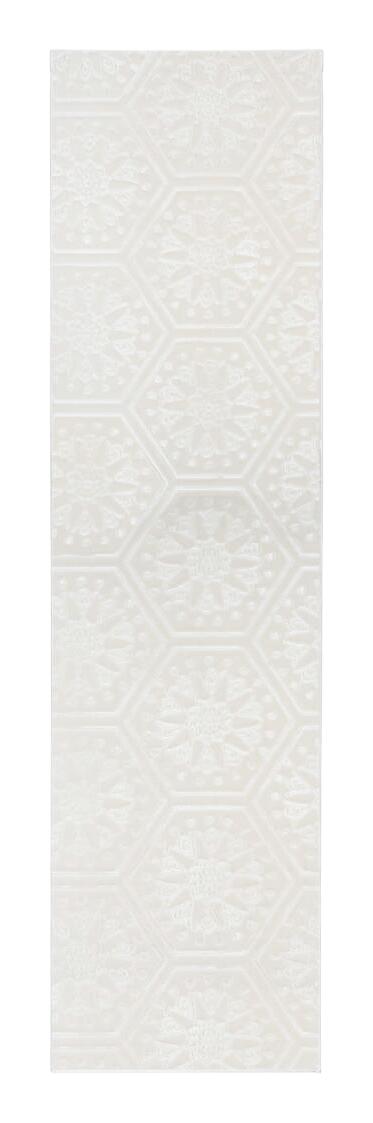360Living Teppich Monroe weiß B/L: ca. 80x300 cm