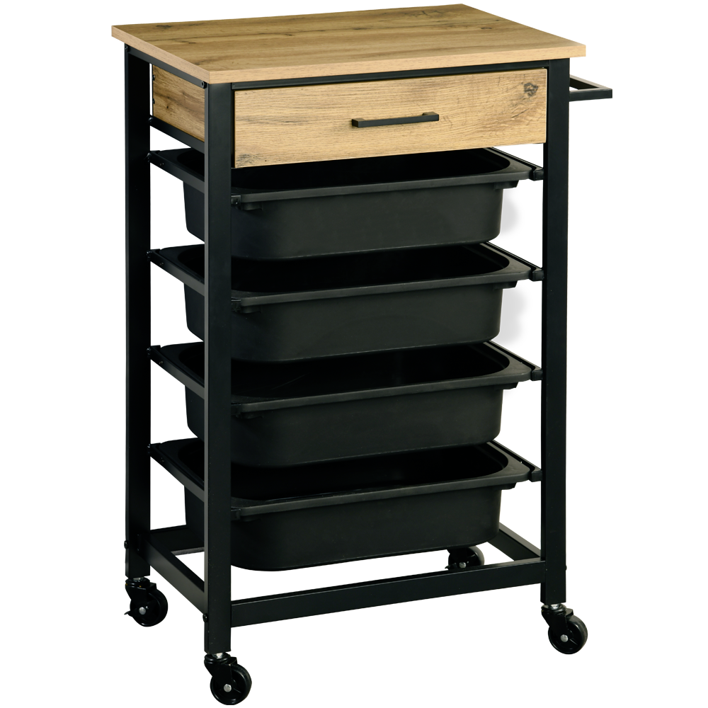 Kesper Küchenwagen natur Spanplatte B/H/T: ca. 47x85x37 cm