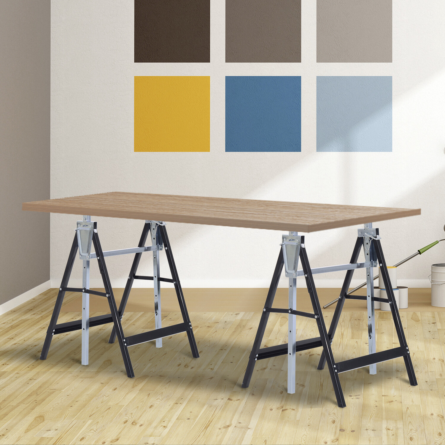 HOMCOM Gerüstbock im 2er Set B/H/L: ca. 58x130x68 cm