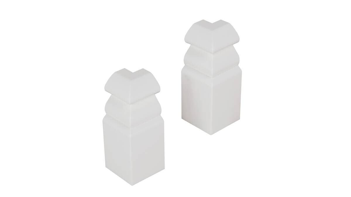 POCOline Außenecke weiß L/B/H: ca. 2,6x2,6x5,96 cm