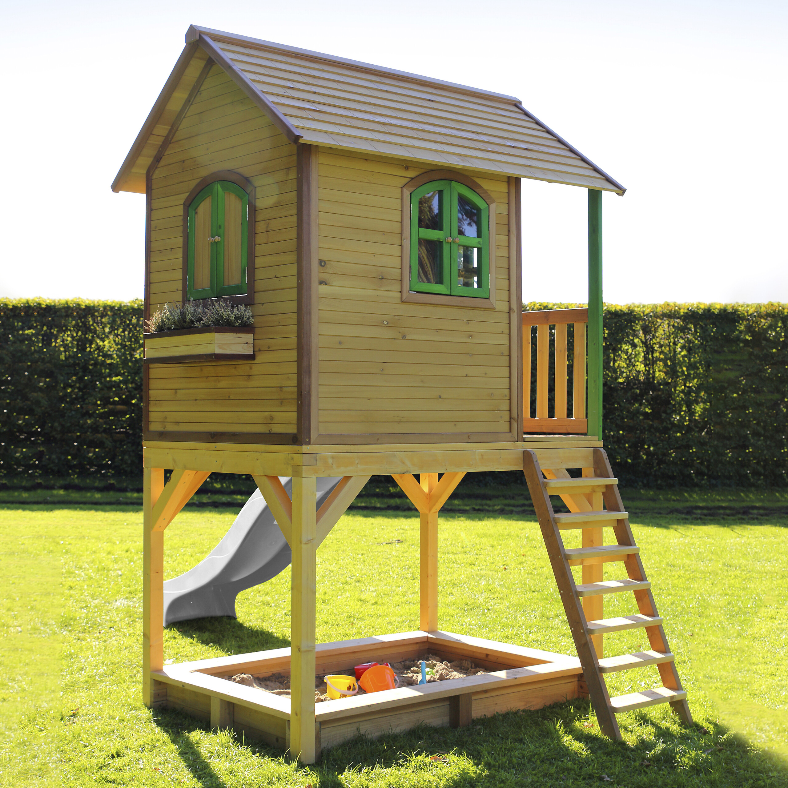 AXI Spielhaus Sarah braun B/H/L: ca. 370x2914x191 cm