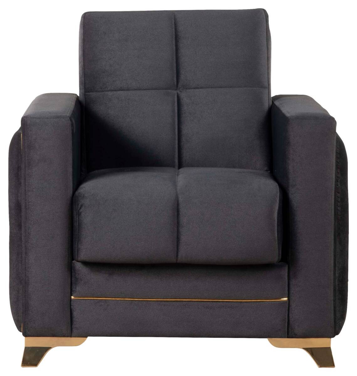 Sofa 3-2-1 Cavana anthrazit Microfaser