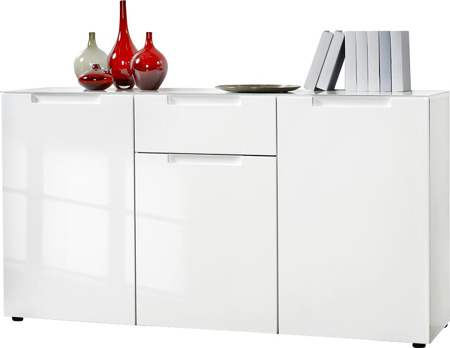 Kommode Mailand weiß Hochglanz B/H/T: ca. 146x79x40 cm