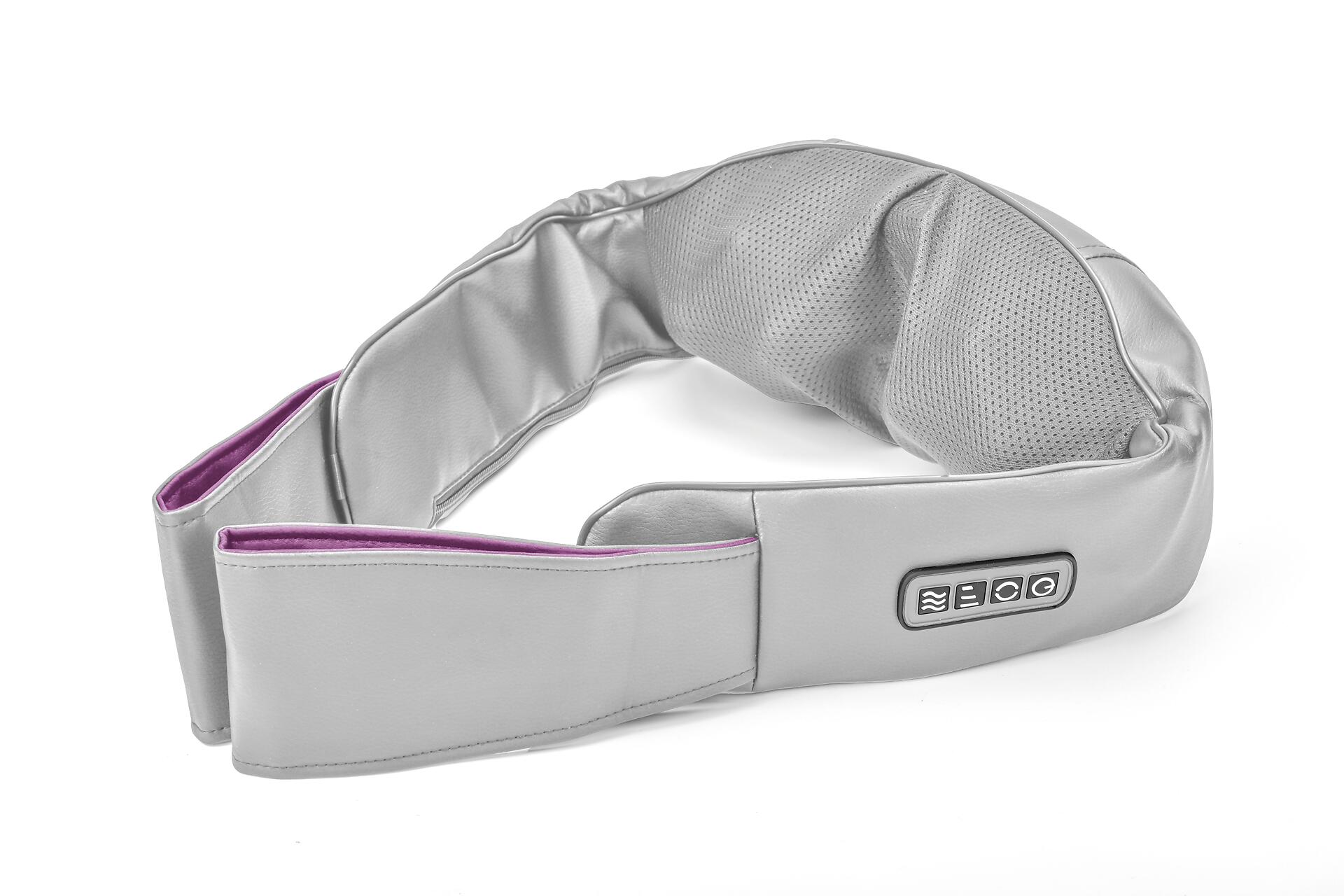 CLEANmaxx Shiatsu-Massagegerät grau lila