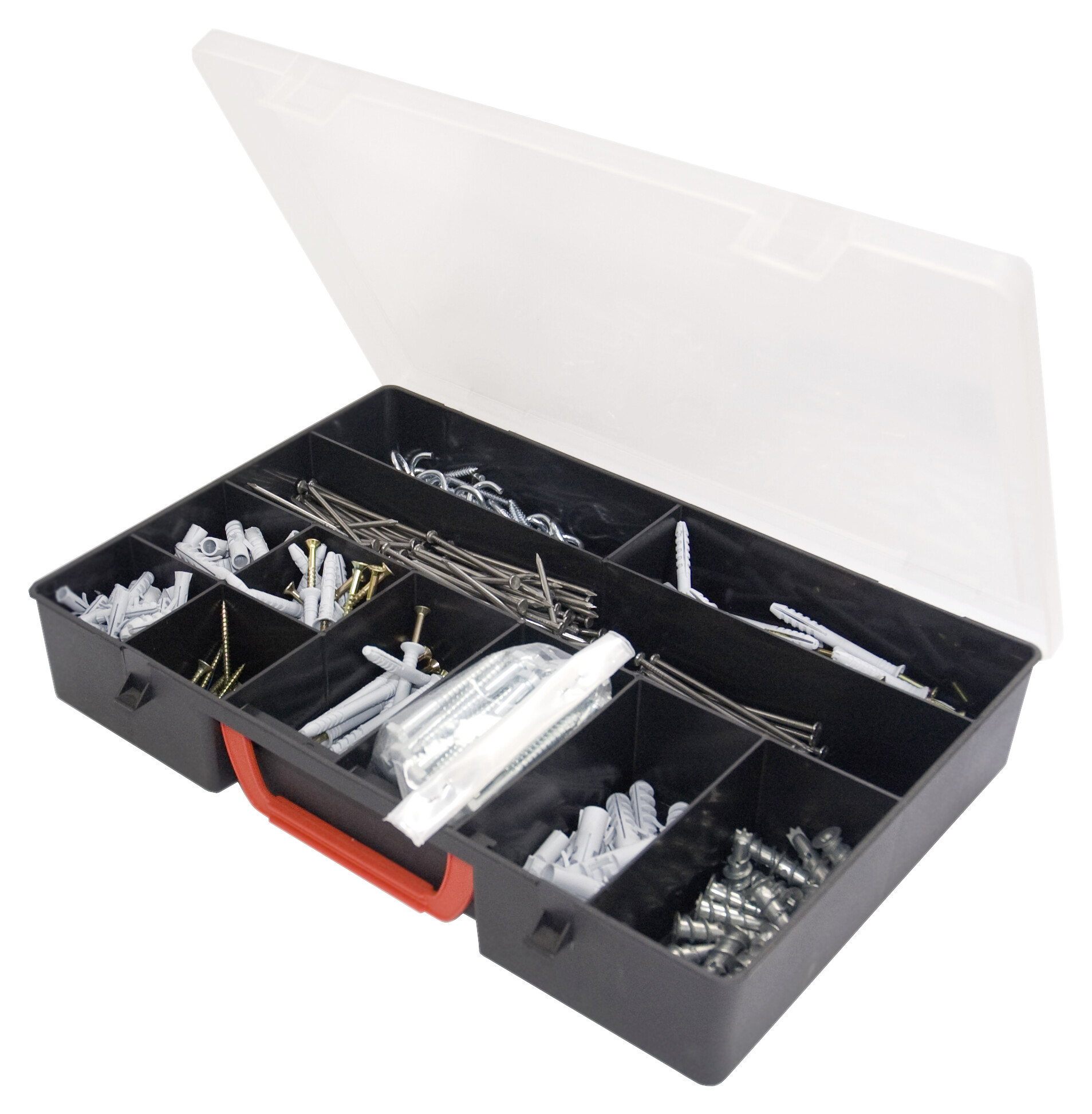 Sortimentskasten schwarz B/H/L: ca. 22x5,5x30 cm