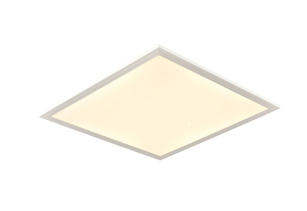 Nolo Deckenleuchte Starry weiß Metall Kunststoff B/H/L: ca. 39,5x6,5x39,5 cm