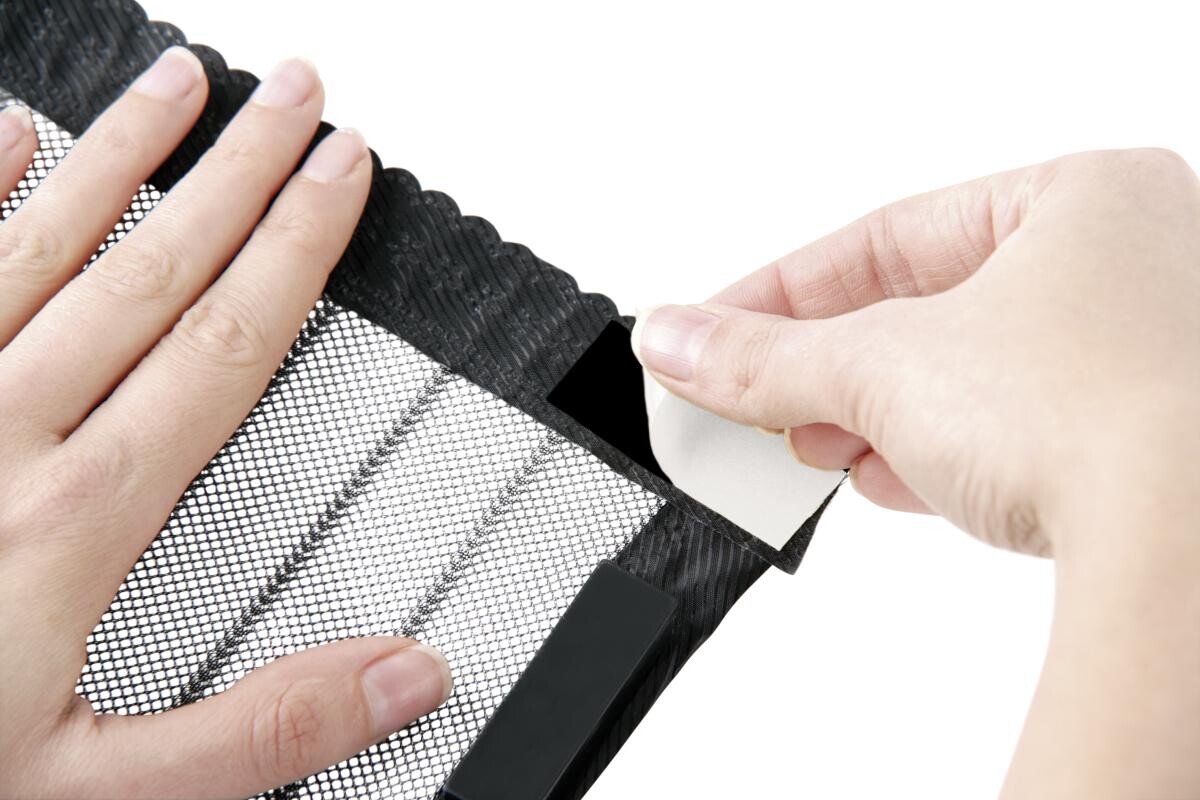 EASYmaxx Fliegengitter schwarz B/L: ca. 90x210 cm