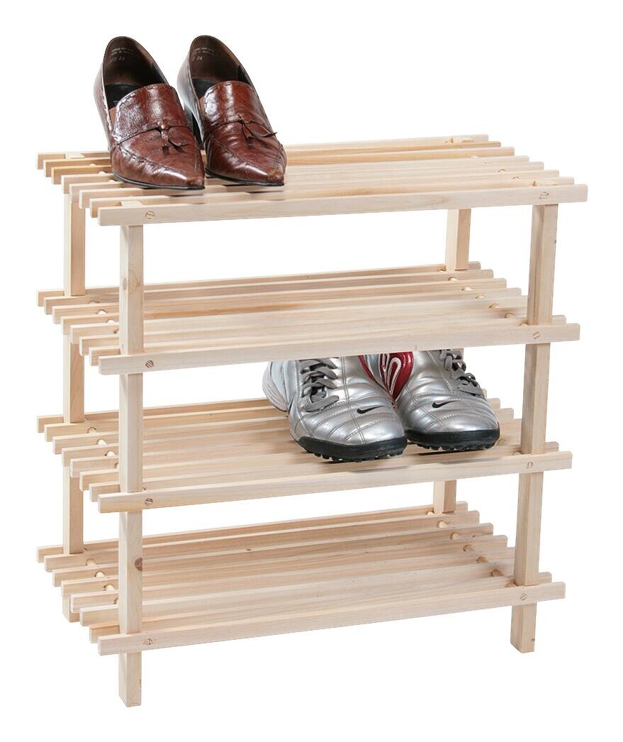 Kesper Schuhregal natur Holz B/H/L: ca. 26x40x77 cm