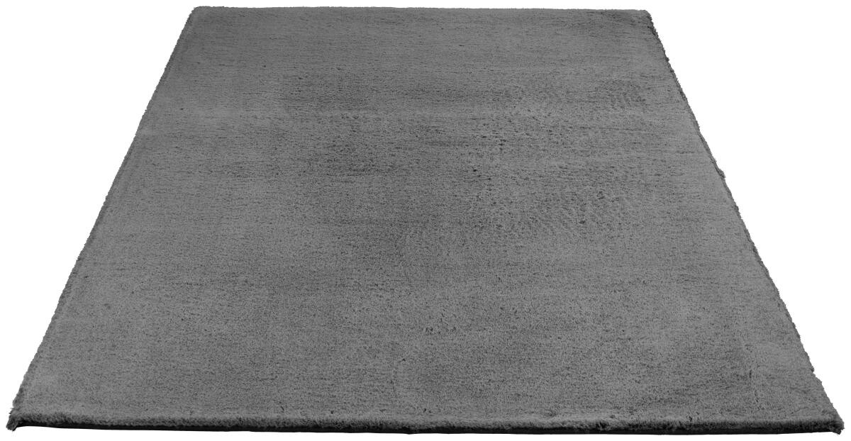 Fellimitat Maya Silbergrau B/L: ca. 120x160 cm