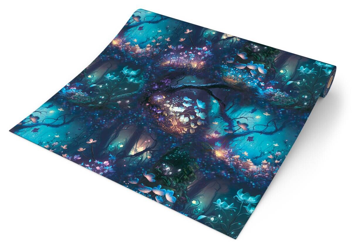 UGEPA Papiertapete blau bunt B/L: ca. 53x1005 cm