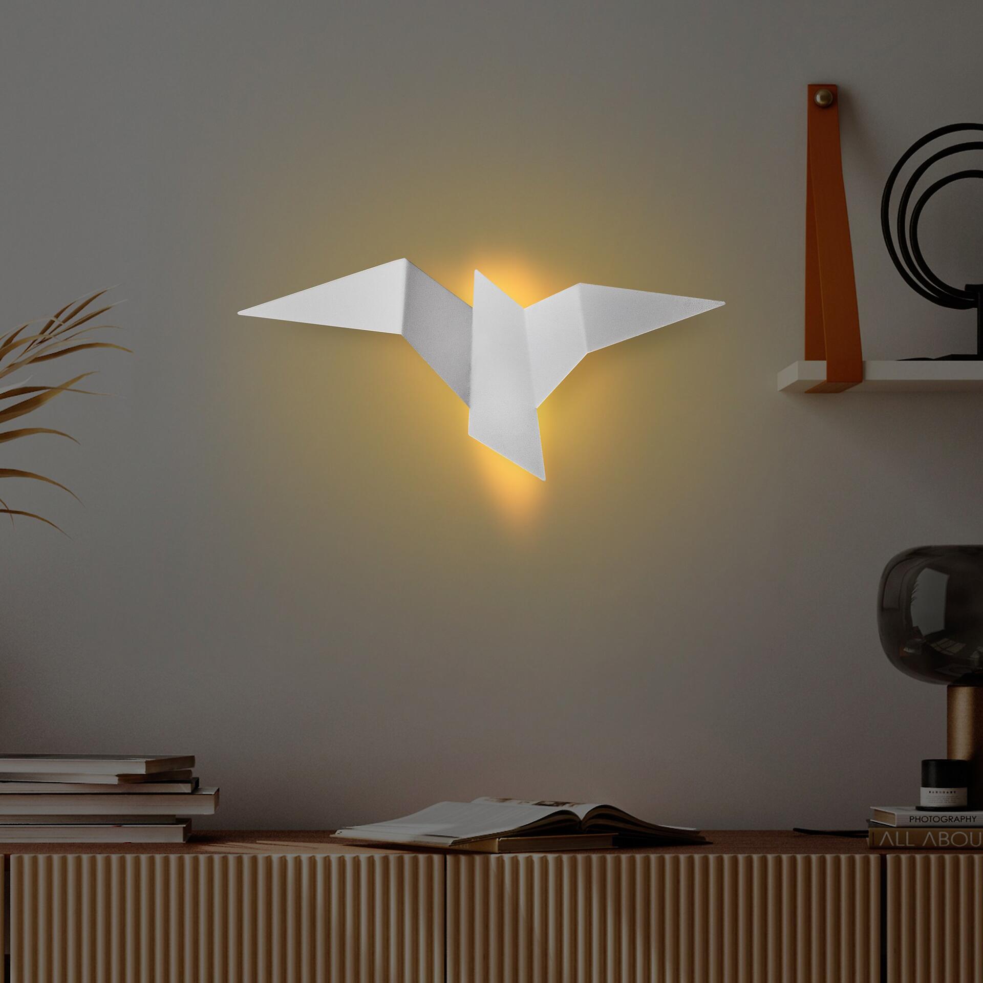 Opviq Wandleuchte 119FRS1149 weiß Metall B/H/L: ca. 24x14x56 cm 1 Brennstellen