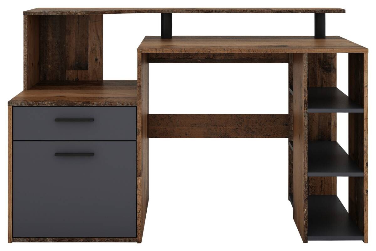 Schreibtisch LOUIS anthrazit B/H/T: ca. 140x89x55 cm