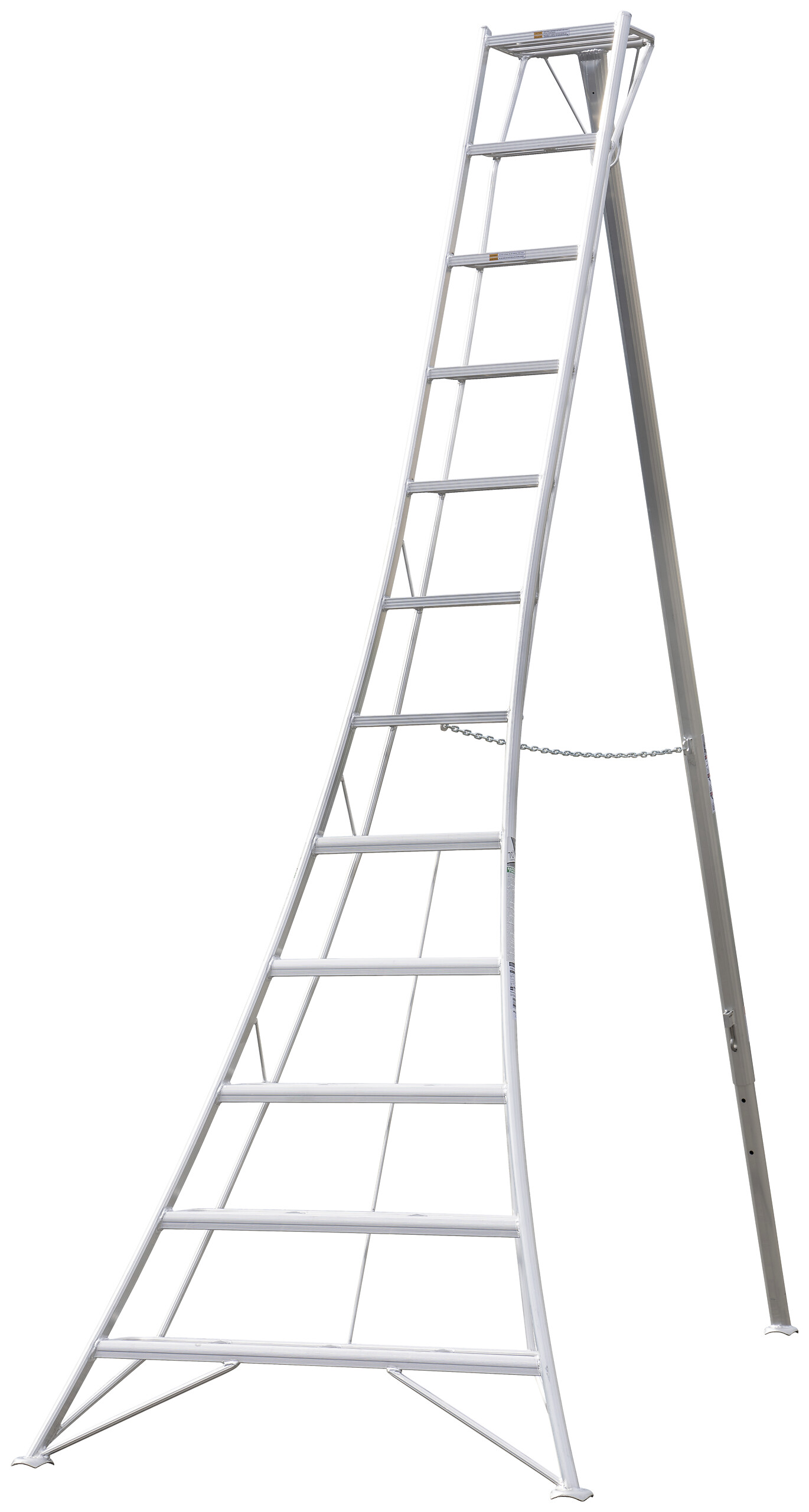 Niwaki Gartenleiter 3-Holm 3-Holm silber B/H: ca. 125x360 cm