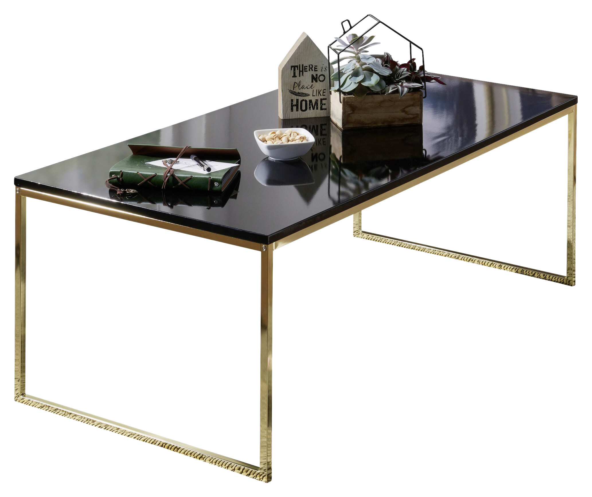 Wohnling Couchtisch schwarz B/H/T: ca. 120x45x60 cm