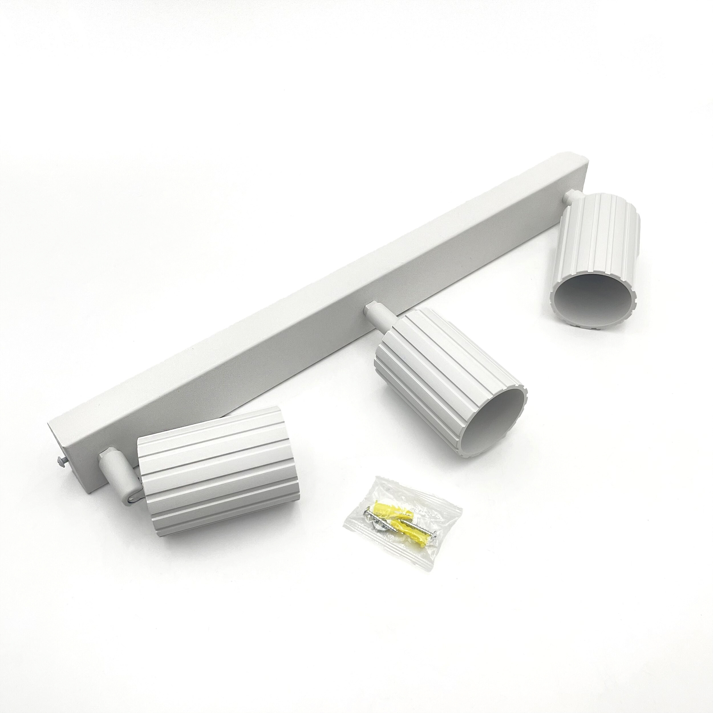 Lamkur Strahler Prisma weiß Stahl B/H/L: ca. 6,5x16,5x45 cm 3 Brennstellen