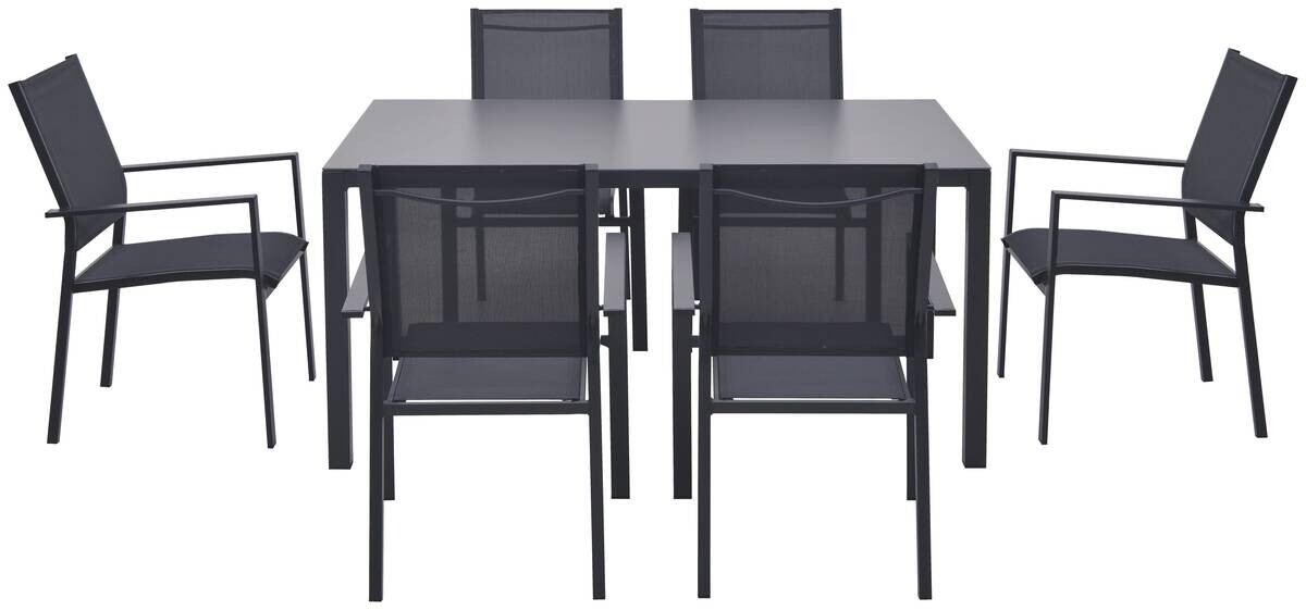 POCOline Gartensitzgruppe grau Stahl