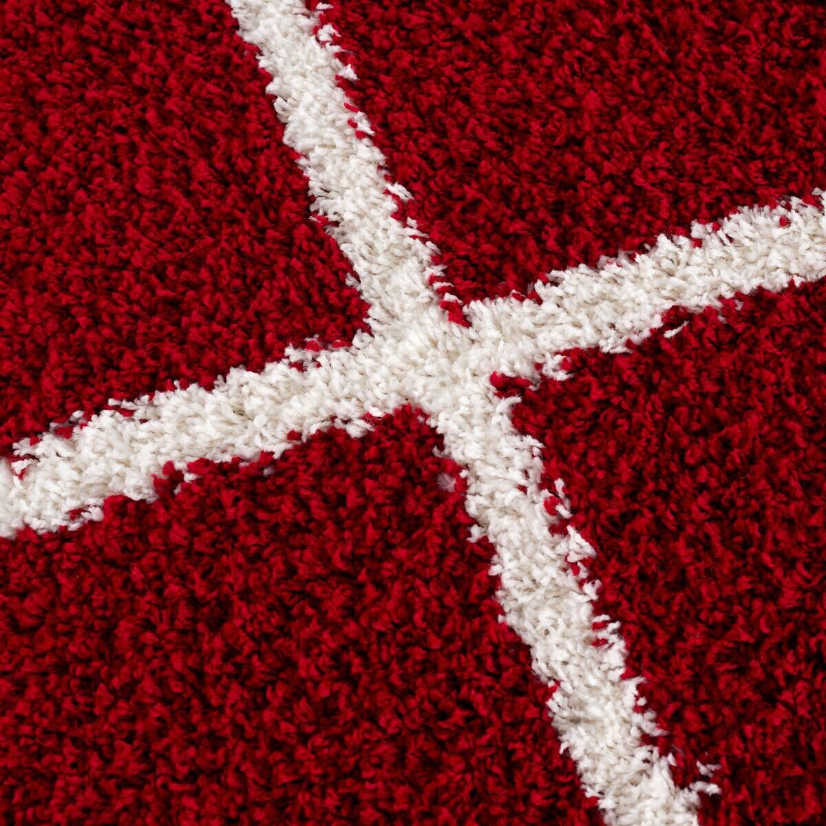 Sanat Hochflorteppich MADRID rot B/L: ca. 200x290 cm